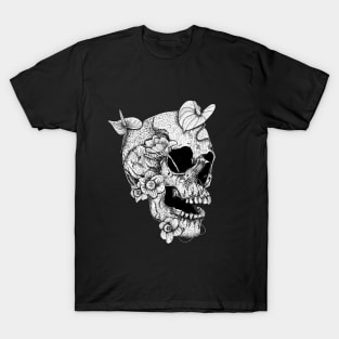 Macabre Dark Art Skull Head T-Shirt